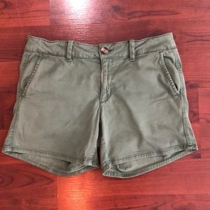 Olive green shorts